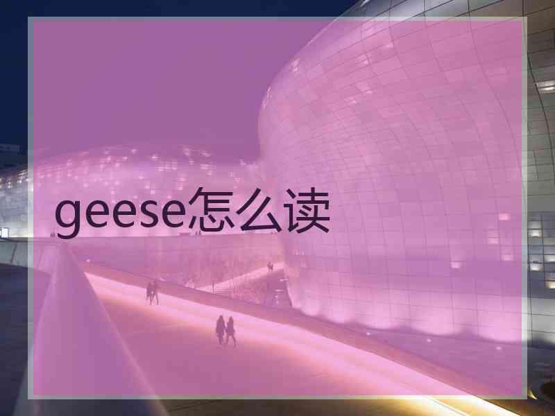 geese怎么读