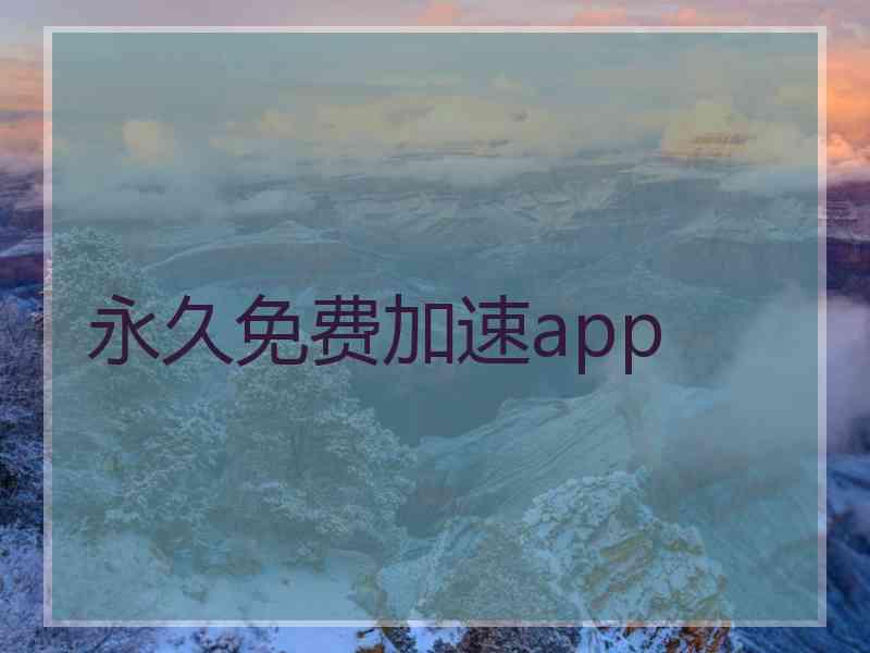 永久免费加速app