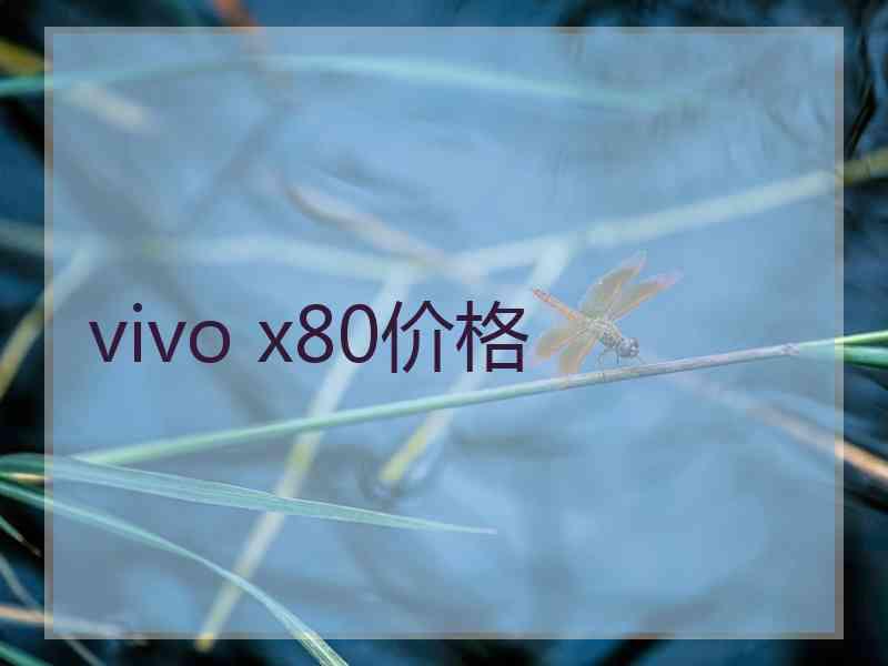 vivo x80价格