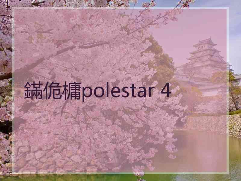 鏋佹槦polestar 4