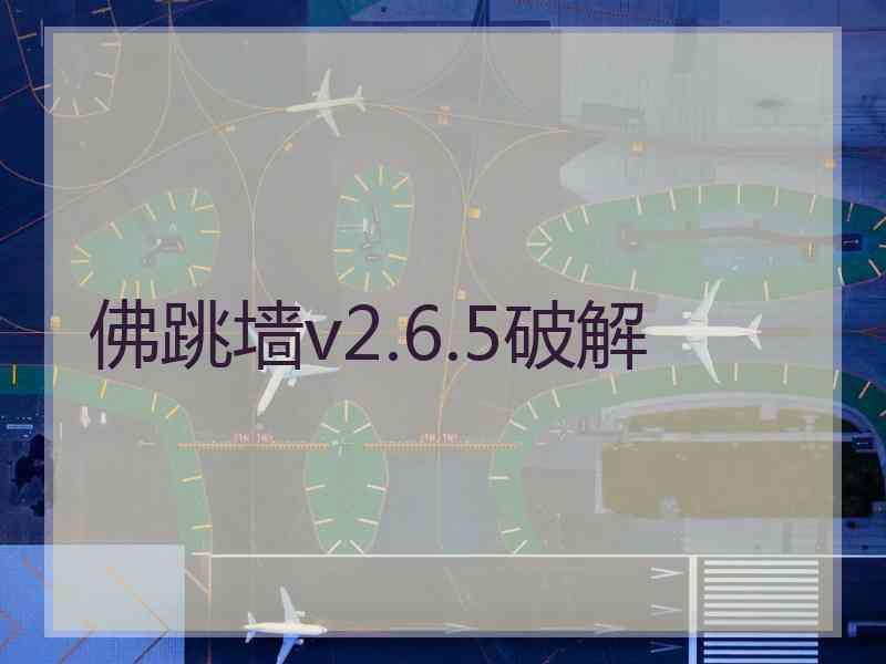 佛跳墙v2.6.5破解