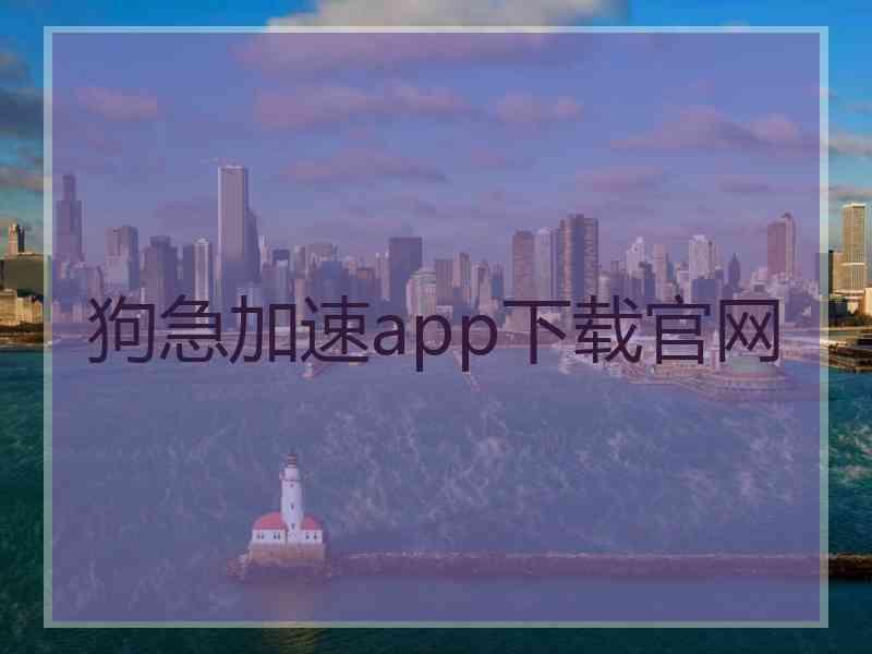 狗急加速app下载官网