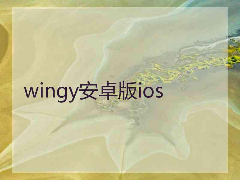 wingy安卓版ios