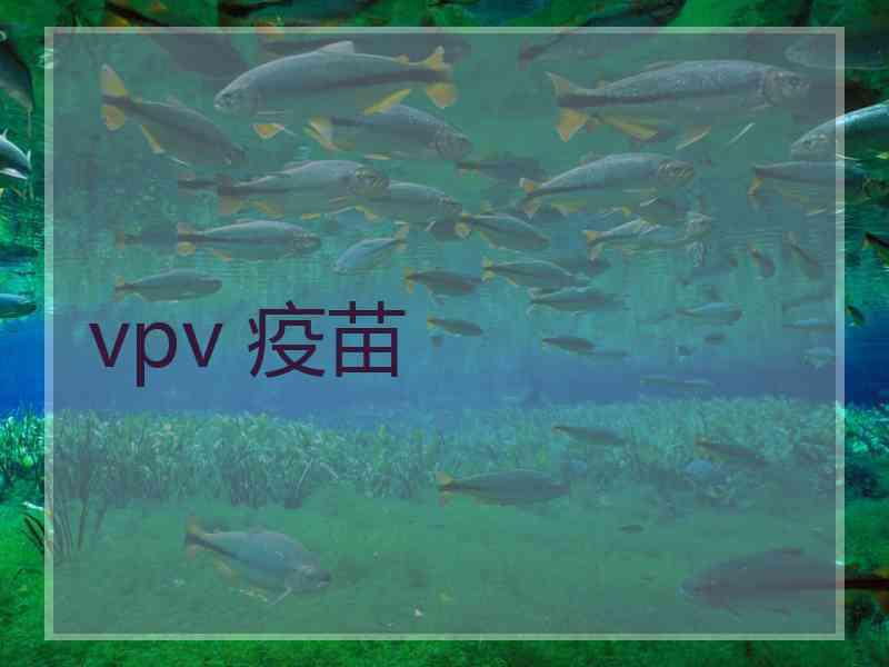 vpv 疫苗