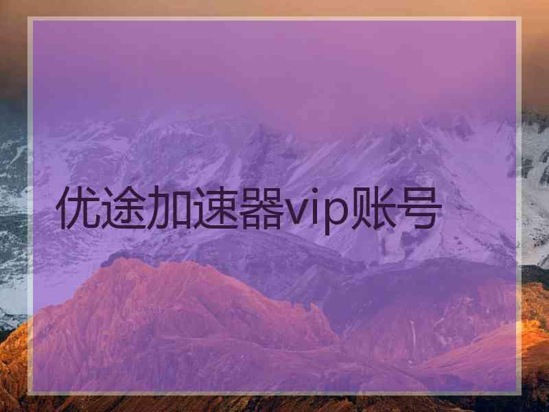 优途加速器vip账号