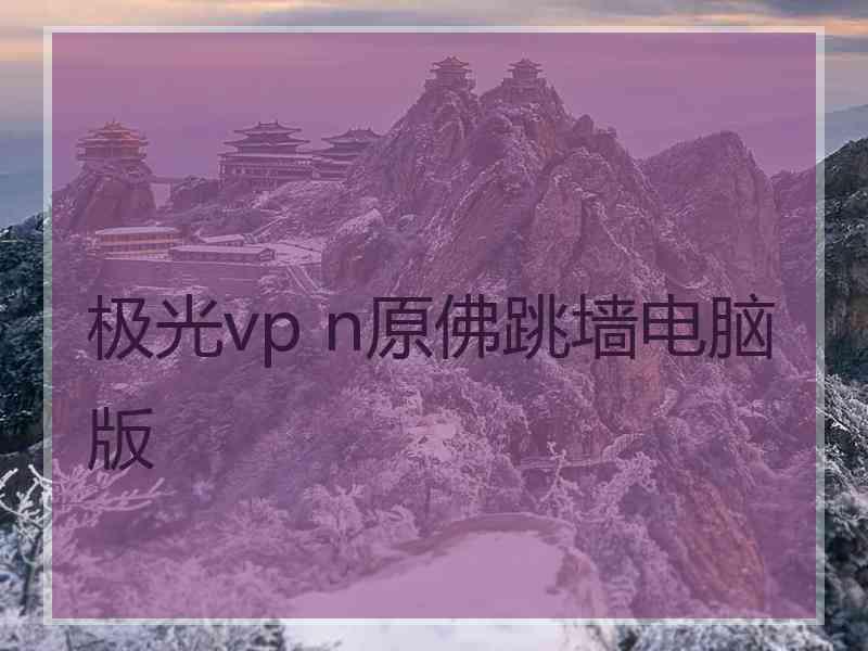 极光vp n原佛跳墙电脑版