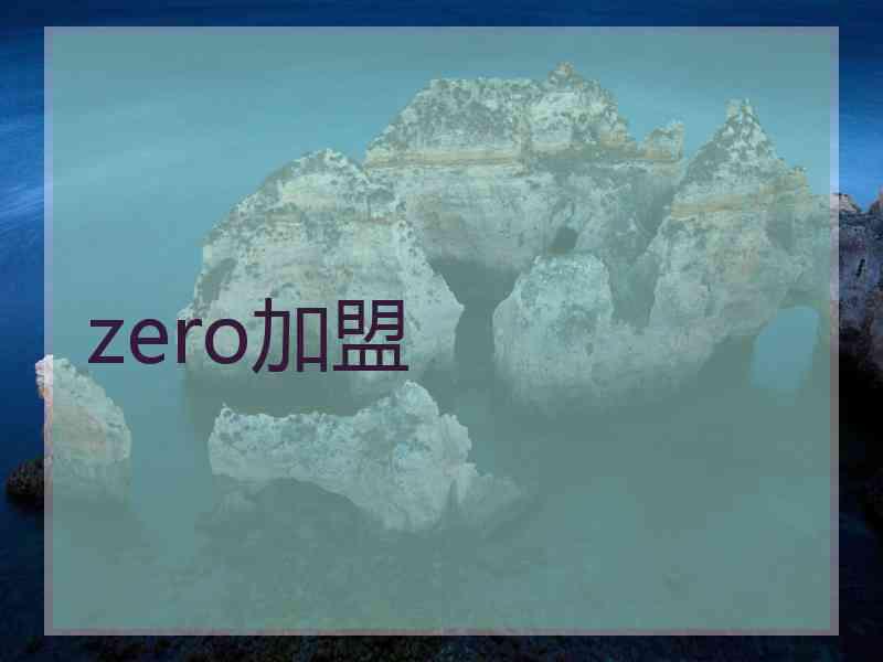 zero加盟