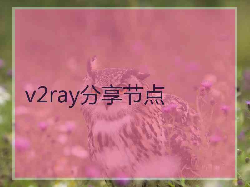 v2ray分享节点