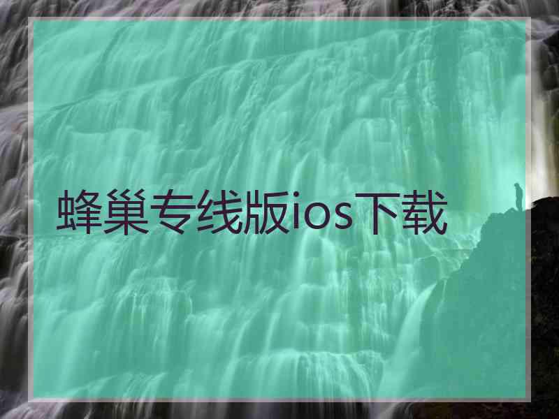 蜂巢专线版ios下载