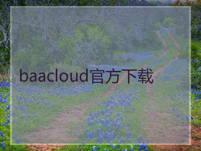 baacloud官方下载