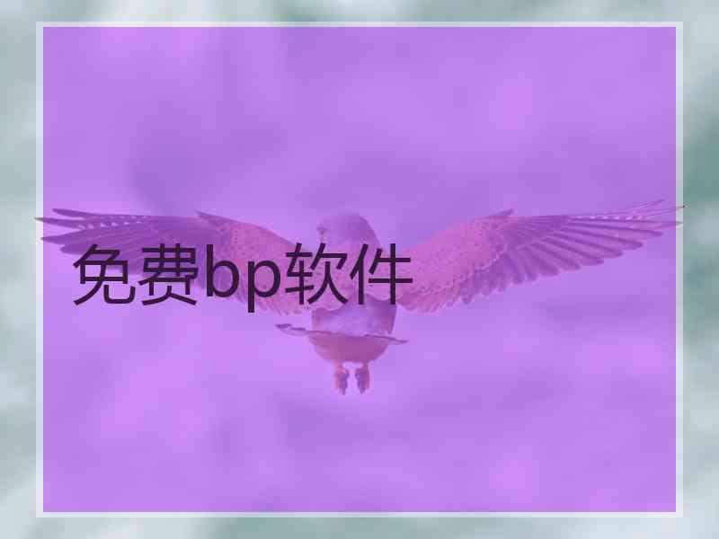 免费bp软件