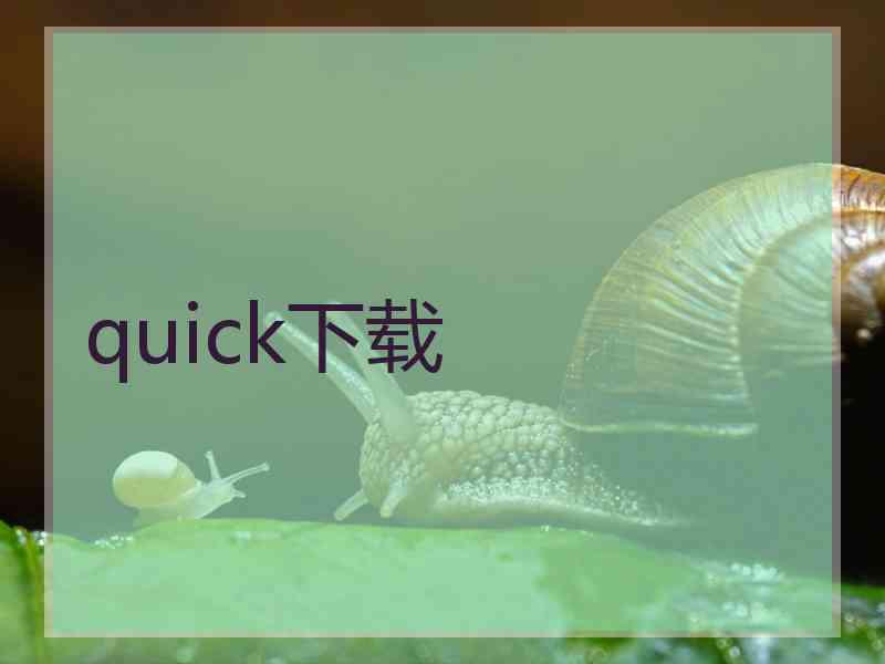 quick下载