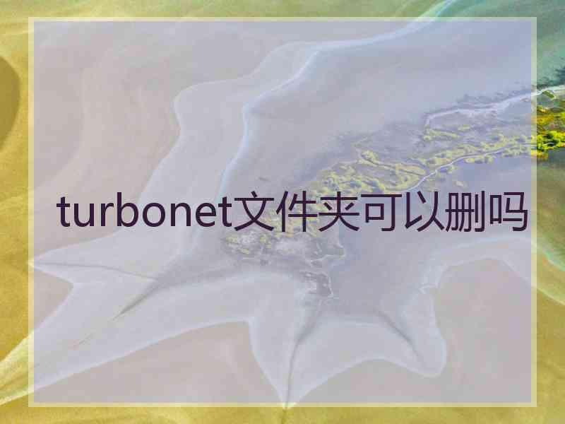 turbonet文件夹可以删吗