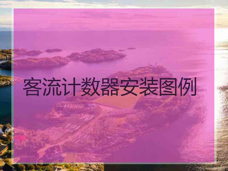 客流计数器安装图例