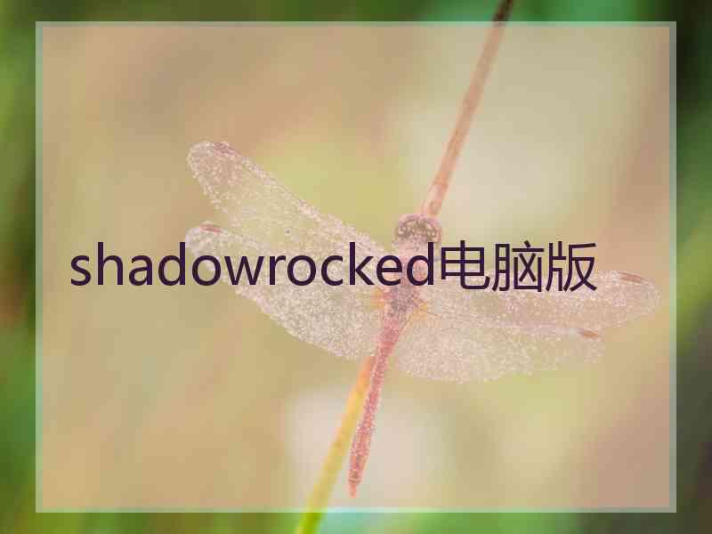 shadowrocked电脑版