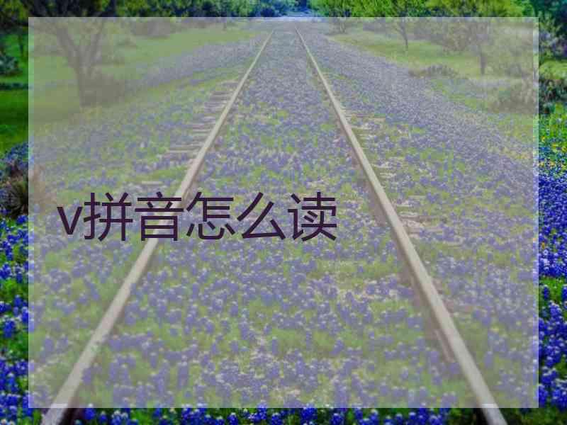 v拼音怎么读