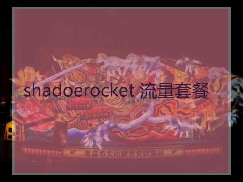 shadoerocket 流量套餐