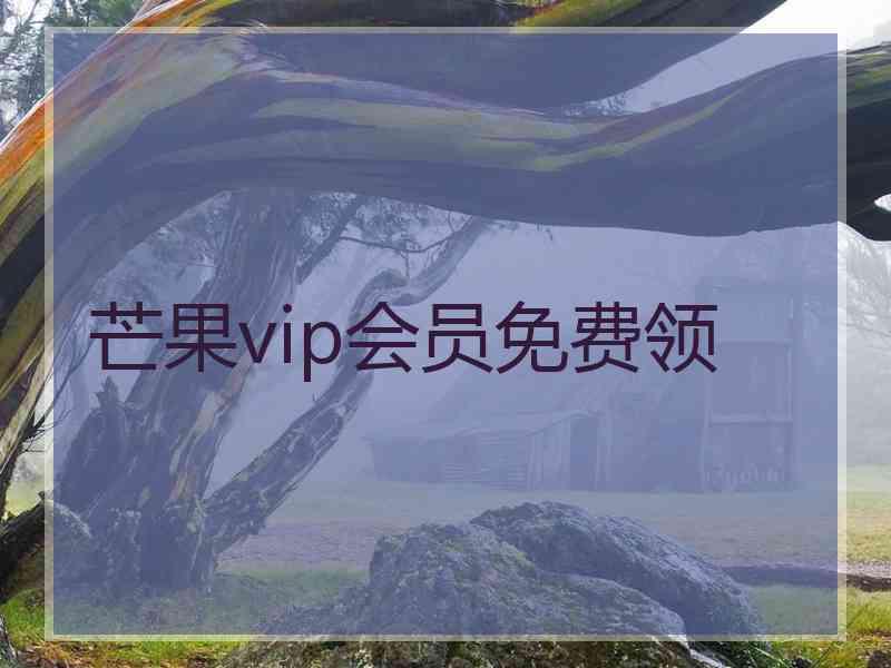 芒果vip会员免费领