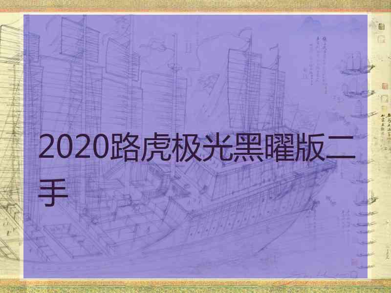 2020路虎极光黑曜版二手