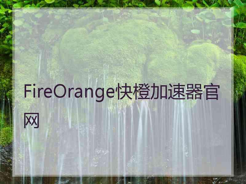 FireOrange快橙加速器官网