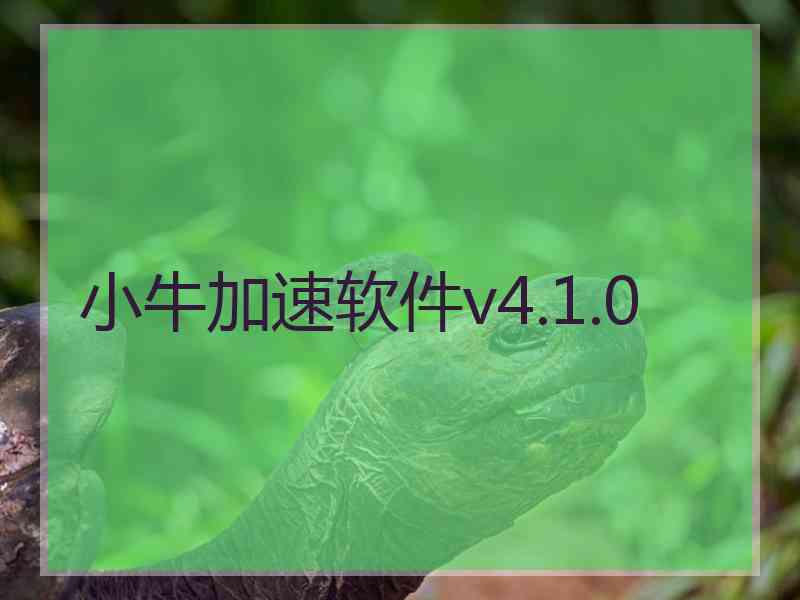 小牛加速软件v4.1.0