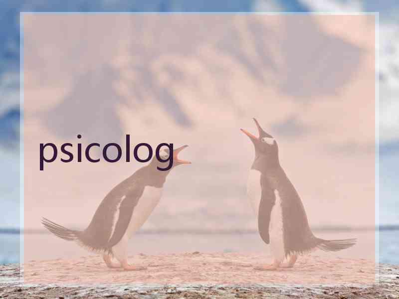 psicolog