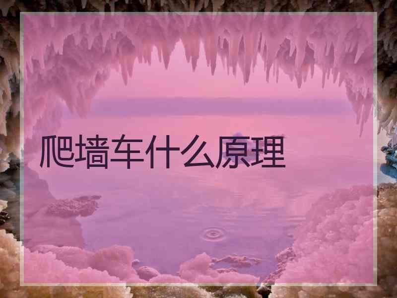 爬墙车什么原理