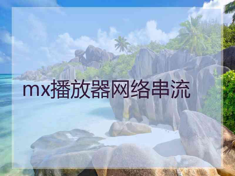 mx播放器网络串流