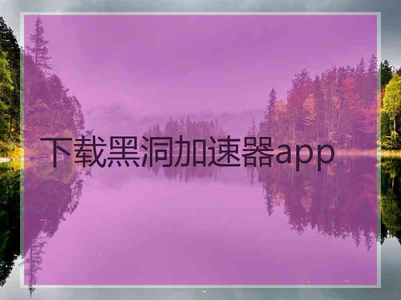 下载黑洞加速器app