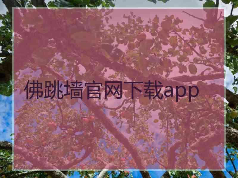 佛跳墙官网下载app