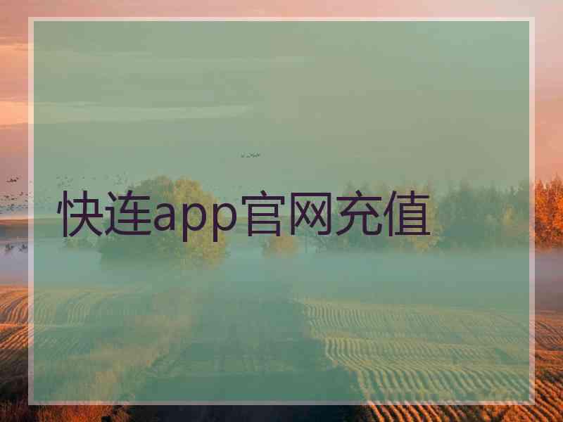 快连app官网充值