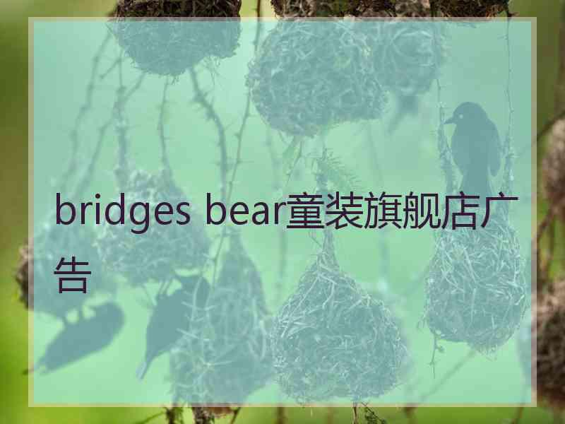 bridges bear童装旗舰店广告