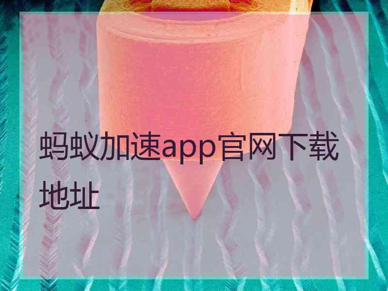 蚂蚁加速app官网下载地址