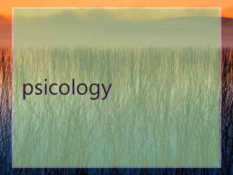 psicology