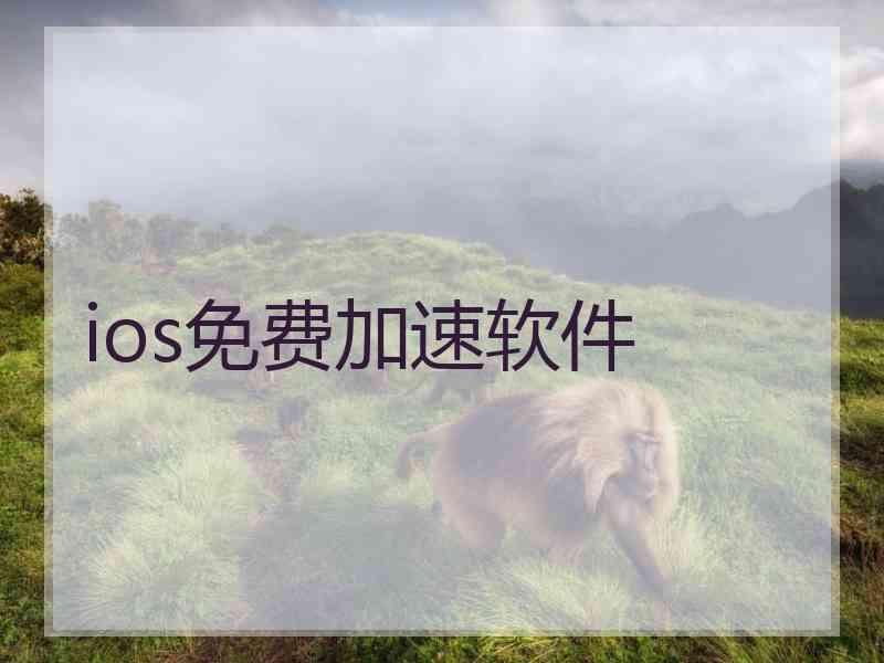 ios免费加速软件