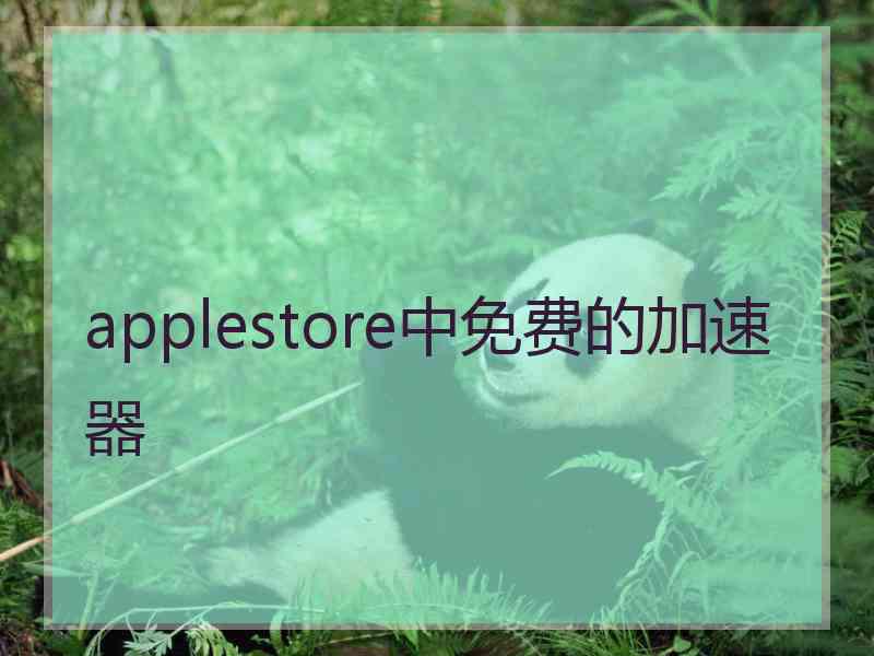 applestore中免费的加速器