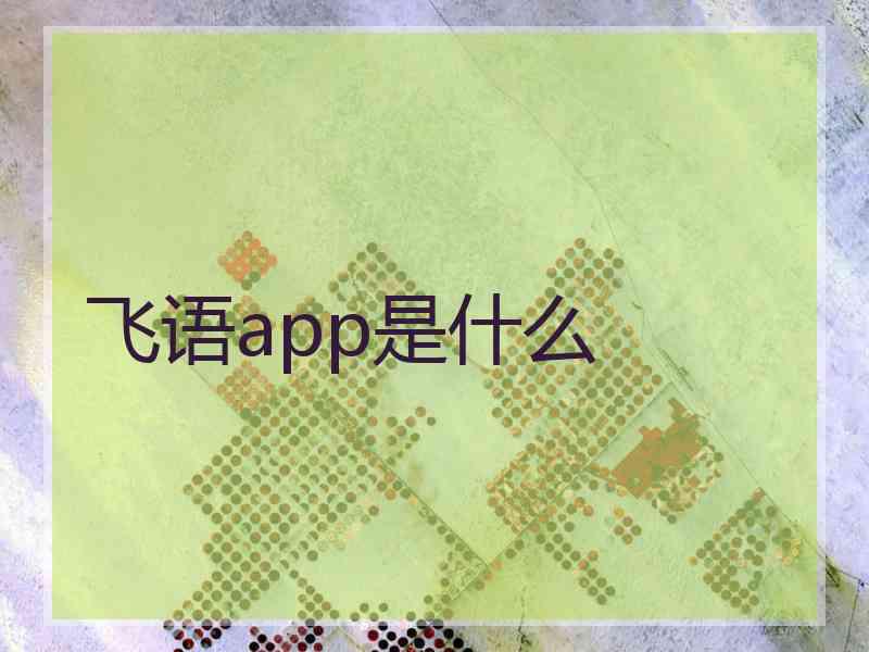 飞语app是什么