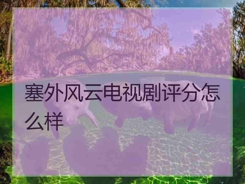 塞外风云电视剧评分怎么样