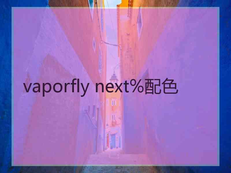 vaporfly next%配色