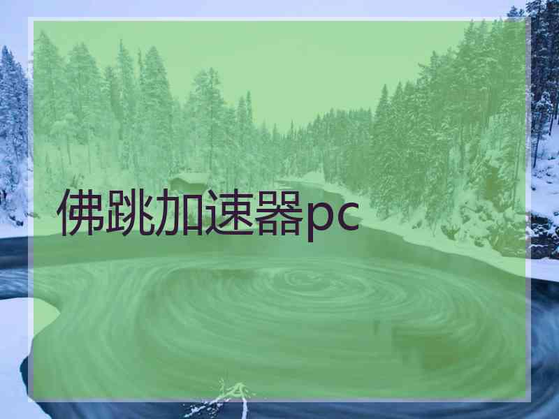 佛跳加速器pc