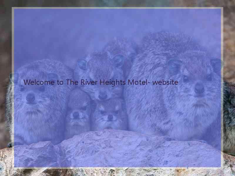 Welcome to The River Heights Motel- website  