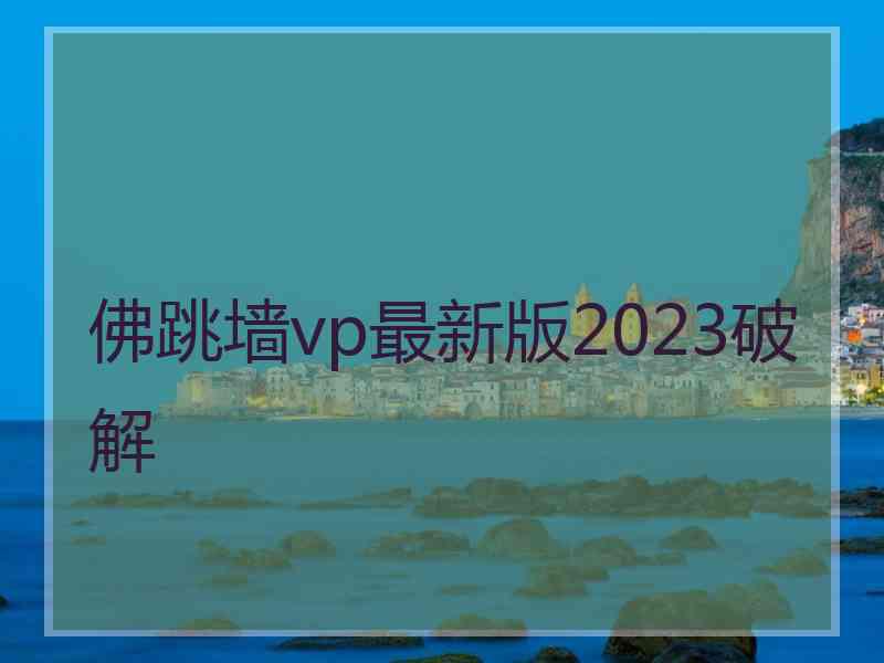 佛跳墙vp最新版2023破解