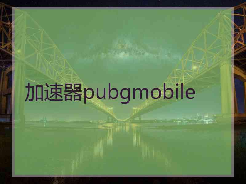 加速器pubgmobile