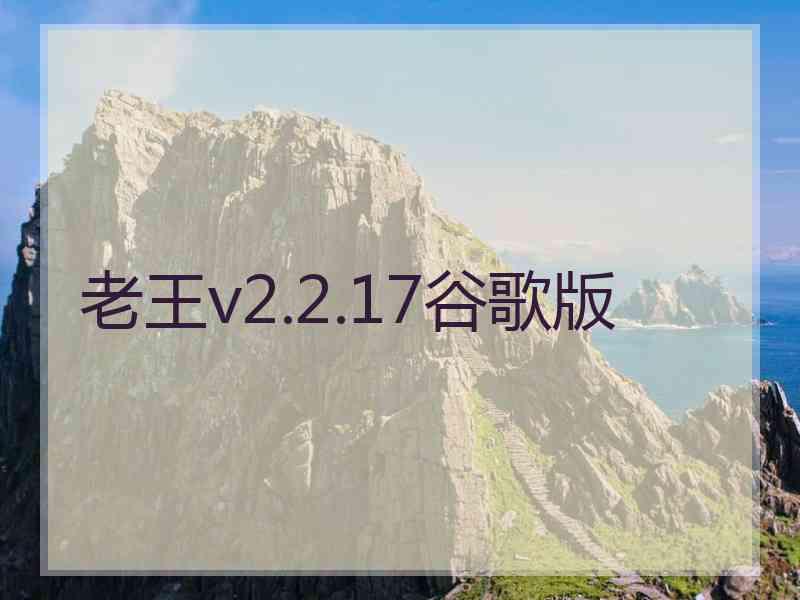 老王v2.2.17谷歌版