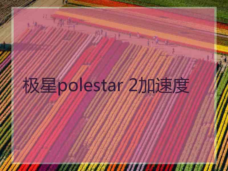 极星polestar 2加速度