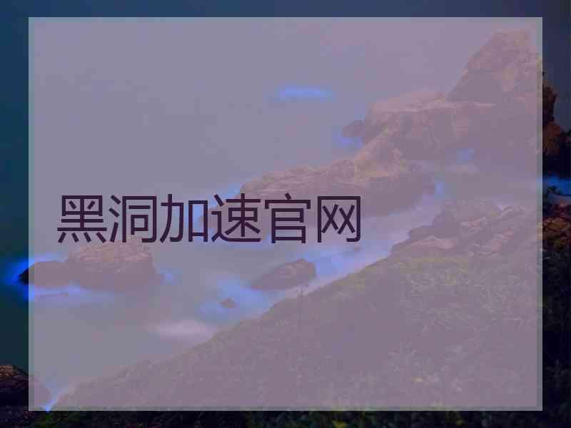 黑洞加速官网