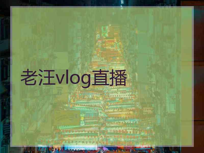 老汪vlog直播