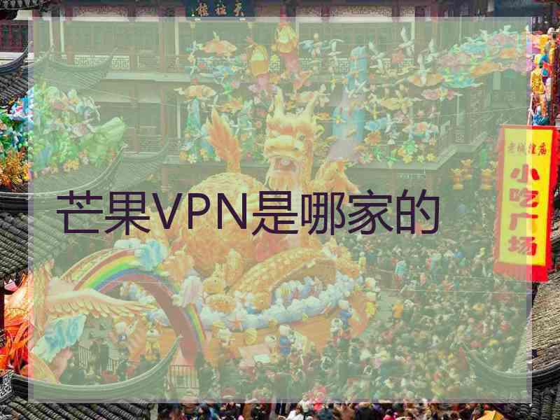 芒果VPN是哪家的