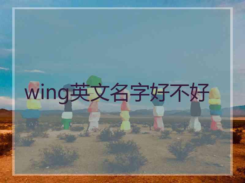 wing英文名字好不好