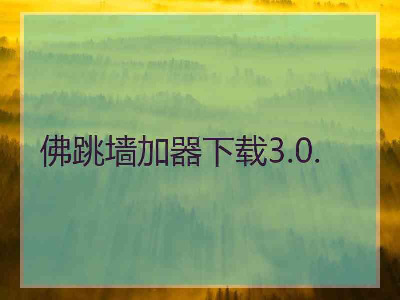 佛跳墙加器下载3.0.